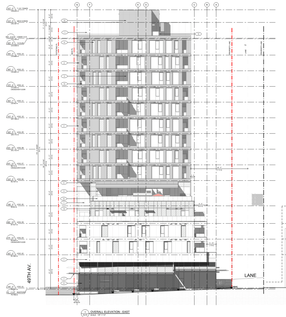 Building elevation detail