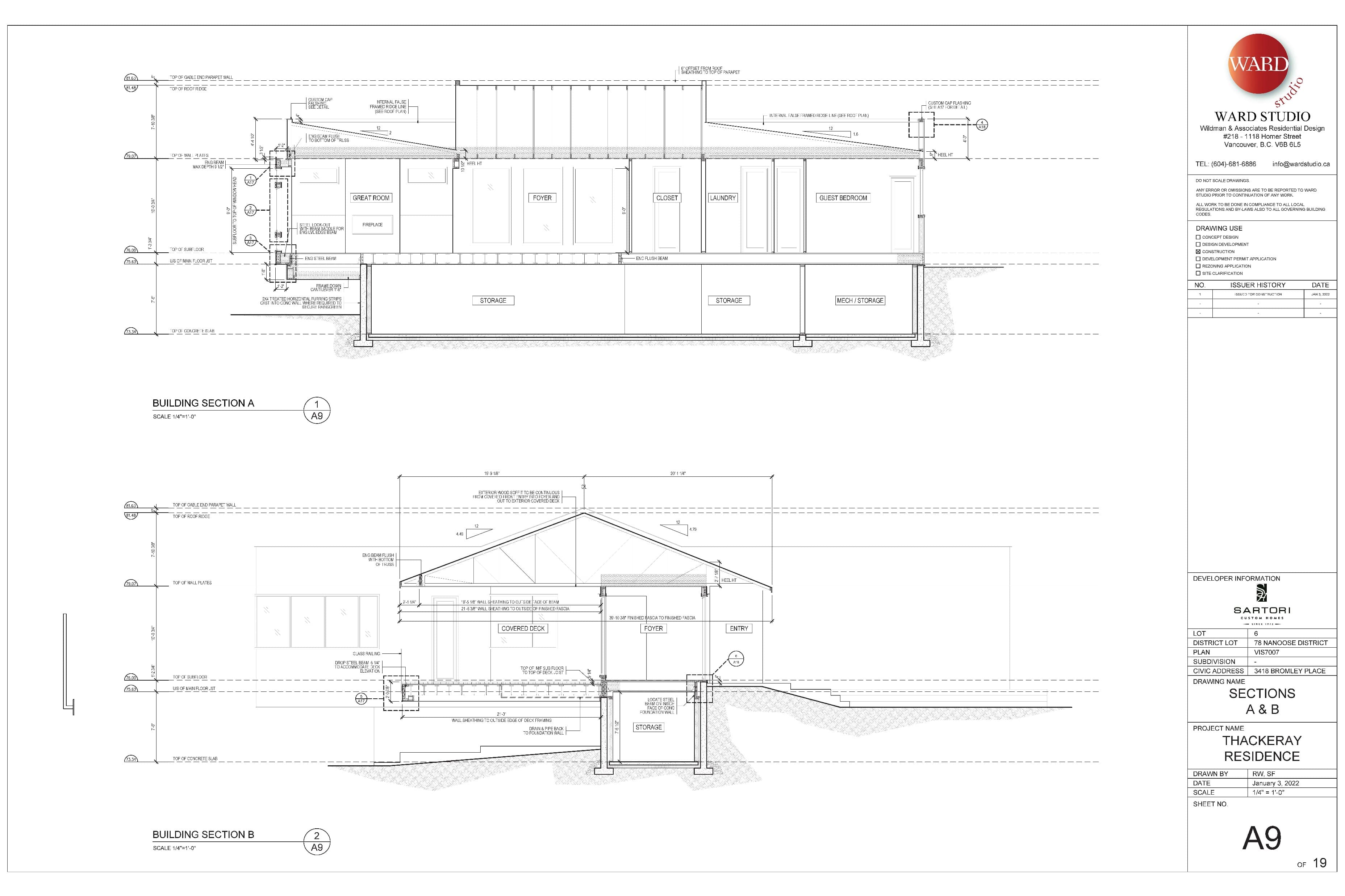 Wall section and construction details