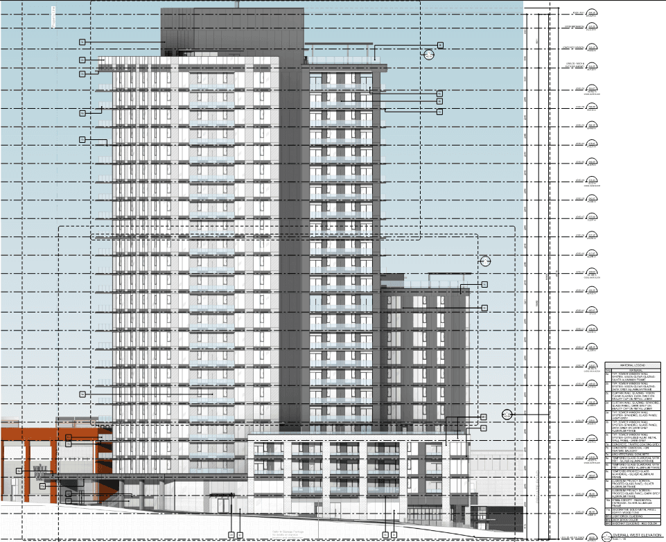 3D elevation with materials