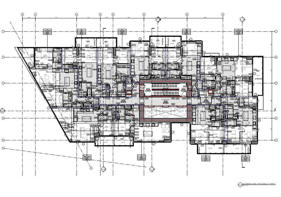 Enlarged floor plan